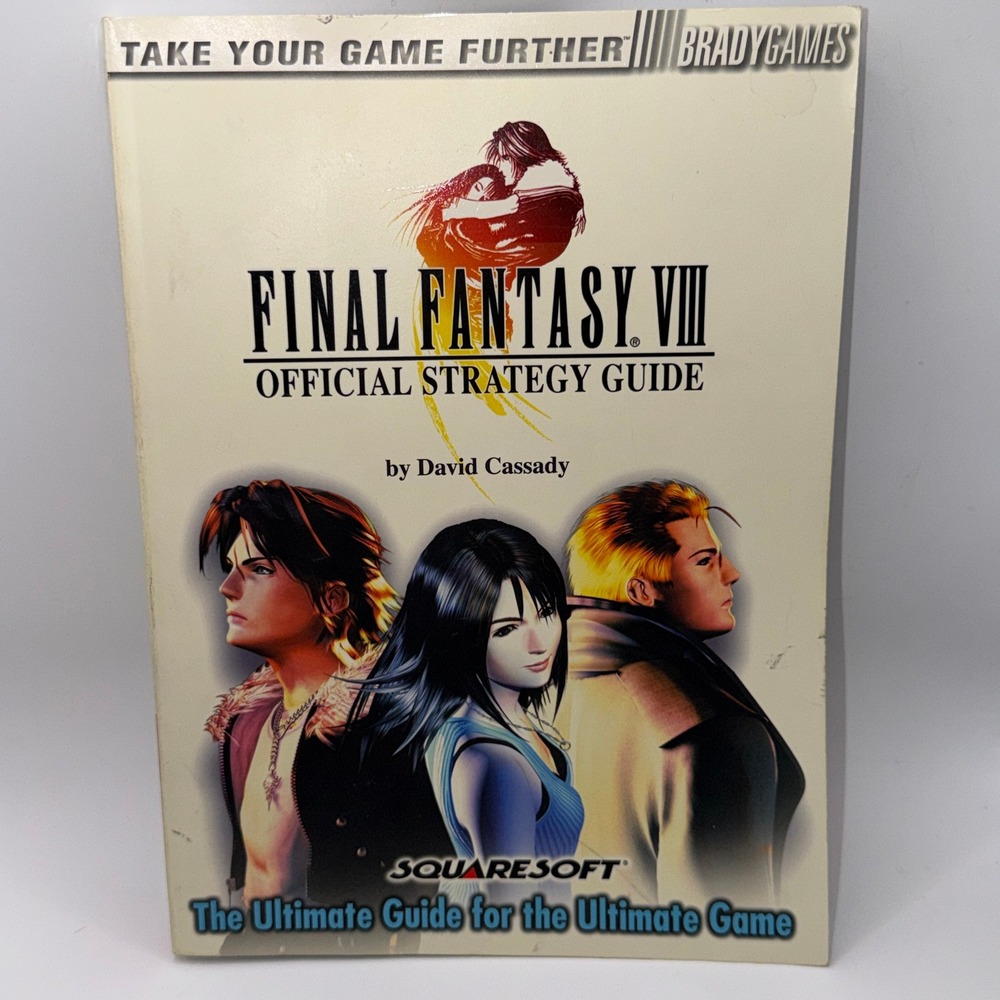 BradyGames Final Fantasy VIII Official Strategy Guide PS1 Vintage Retro Gaming